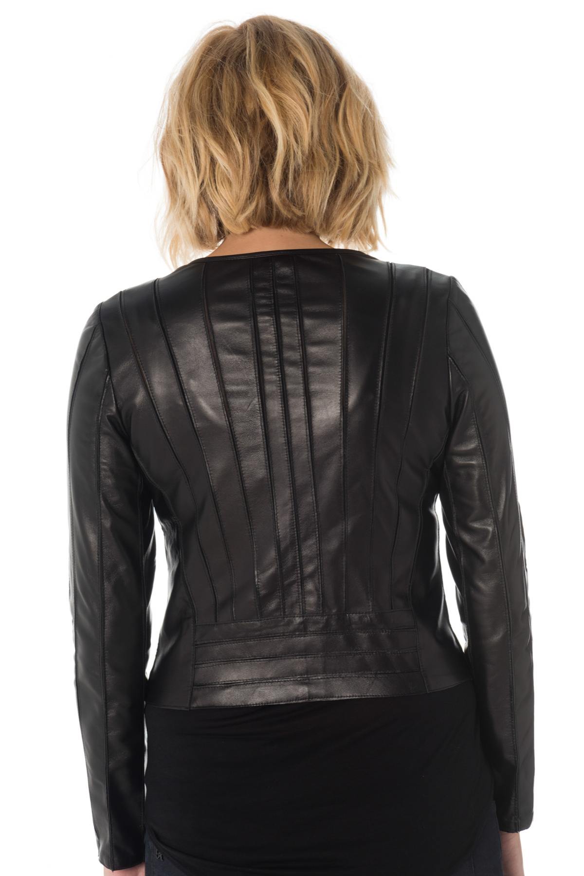 Very light women's lambskin jacket - Image n°8