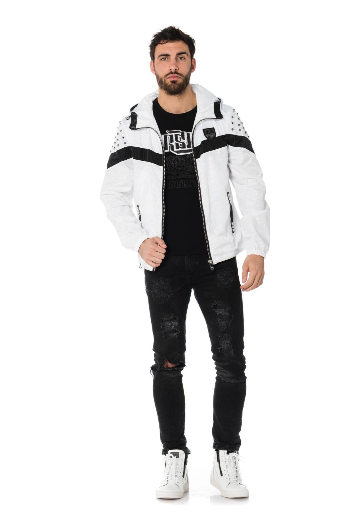 Horspist White Polyester Jacket - Image n°2