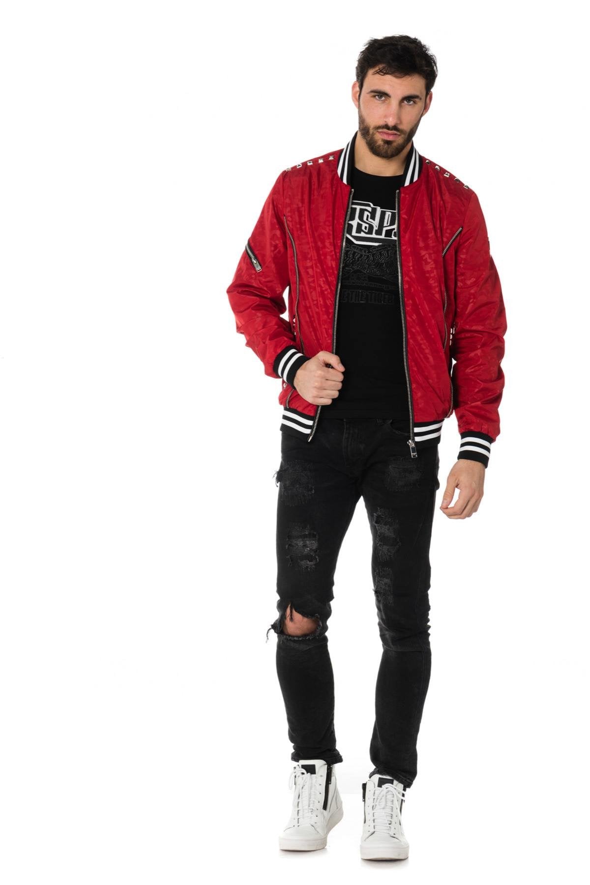 Horspist Red Polyester Jacket - Image n°4