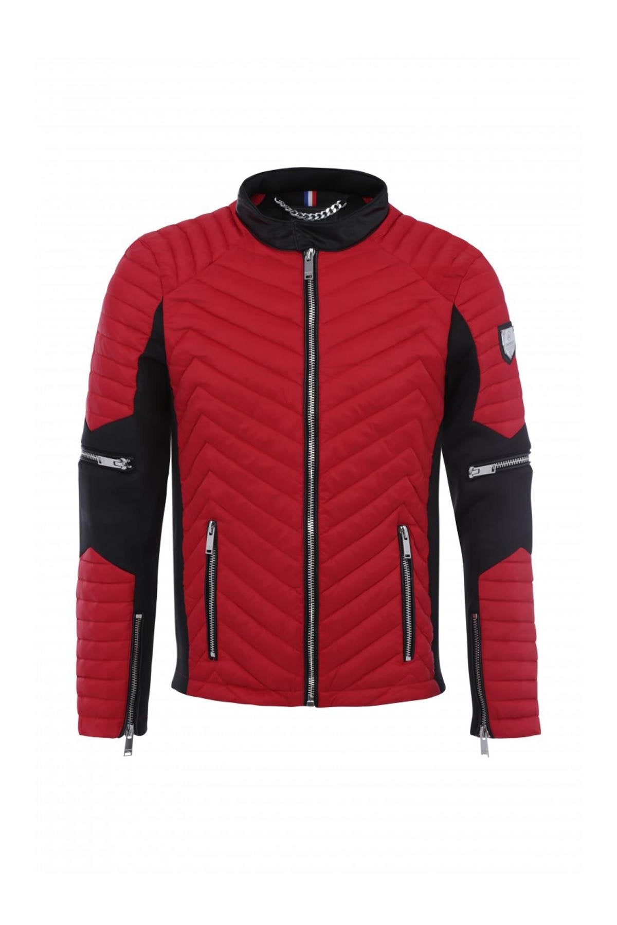 Red and black Horspist down jacket - Image n°3