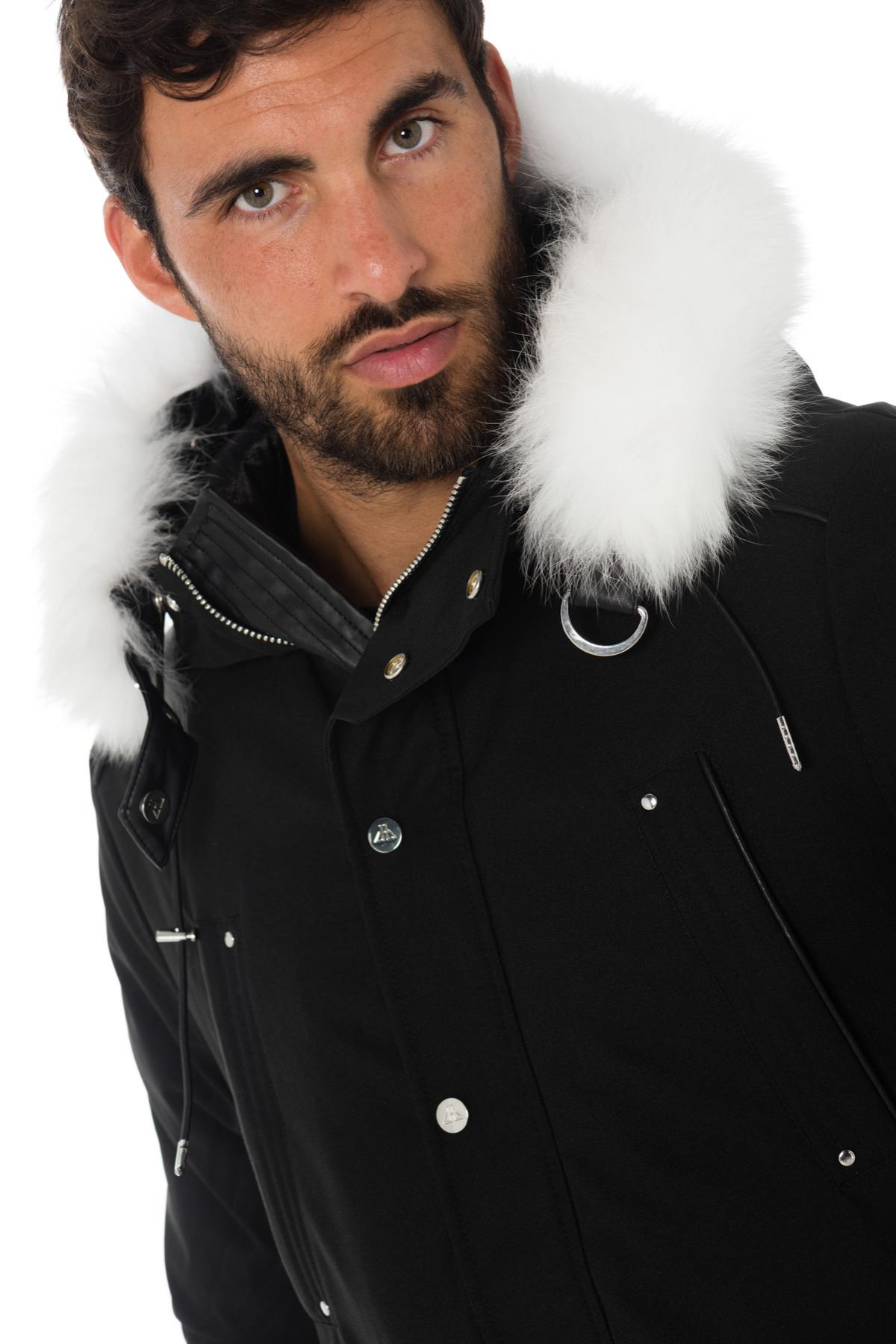 Black Horspist Parka with White Fox Fur - Image n°5