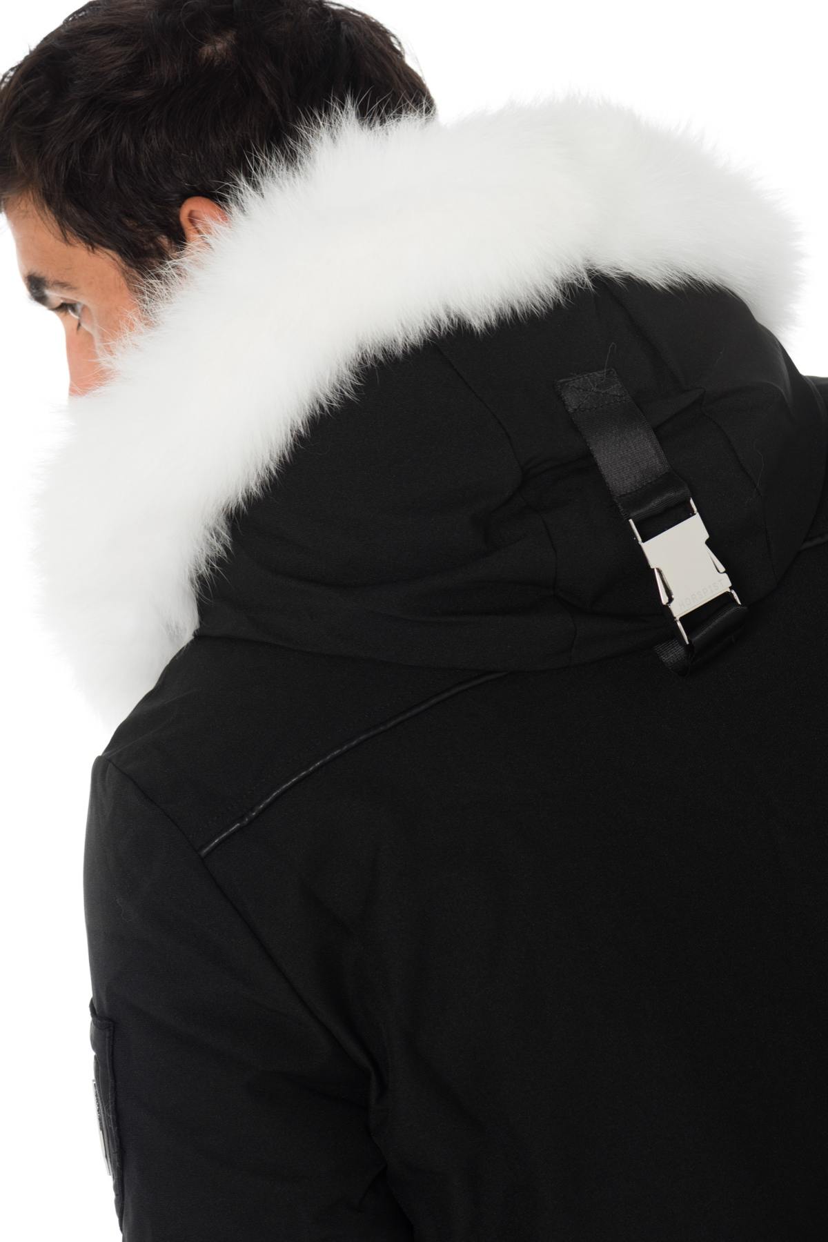 Black Horspist Parka with White Fox Fur - Image n°6