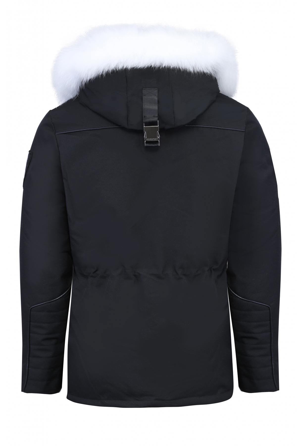 Black Horspist Parka with White Fox Fur - Image n°11