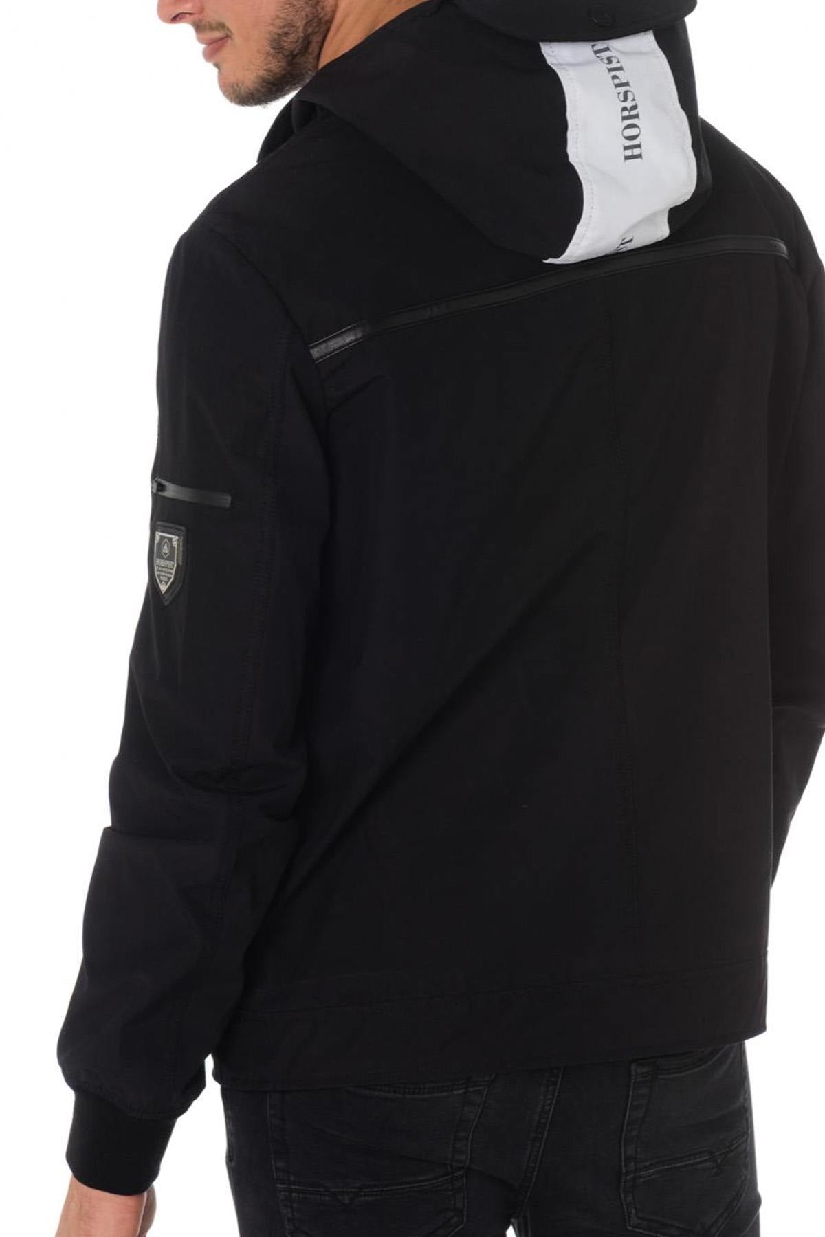 Horspist men's black and white windbreaker - Image n°7