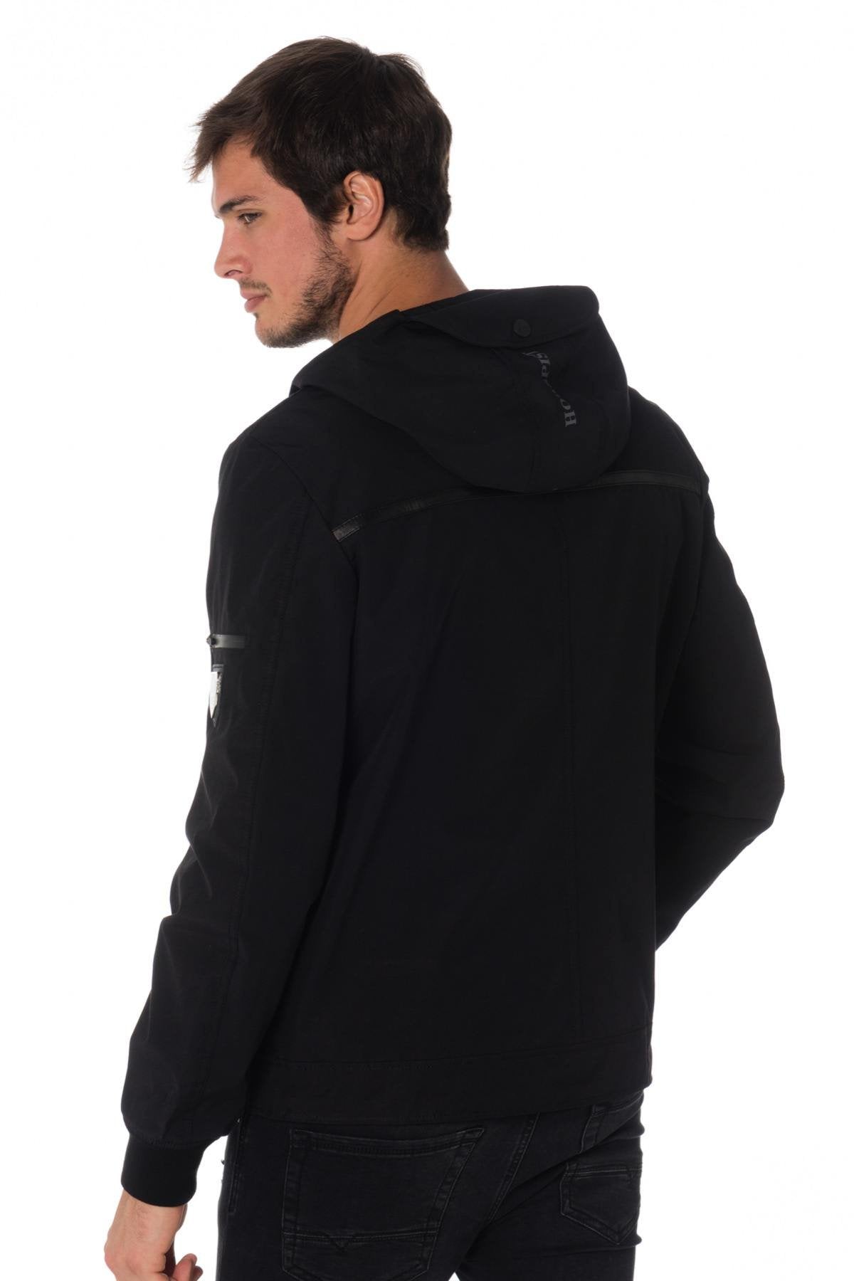 Horspist men's black and white windbreaker - Image n°4