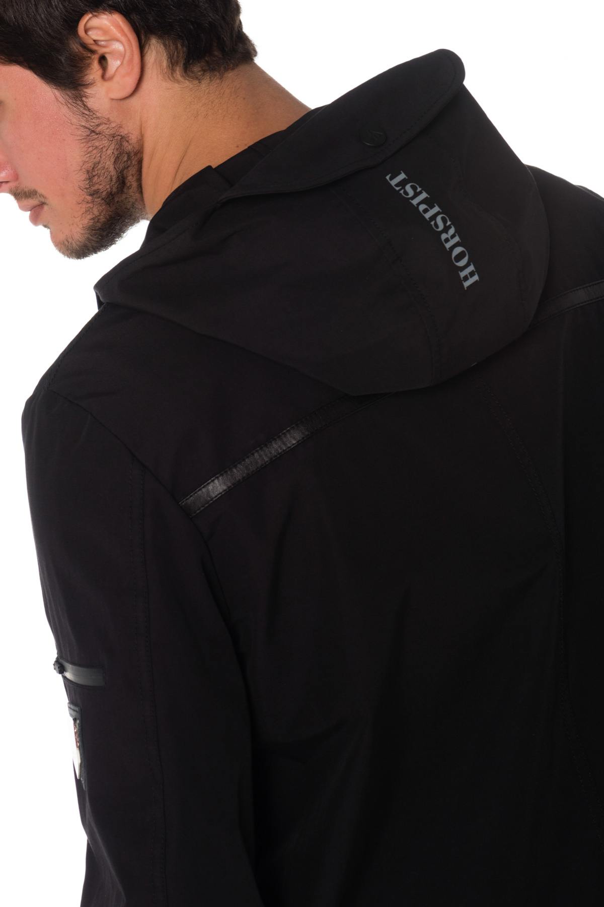 Horspist men's black and white windbreaker - Image n°7