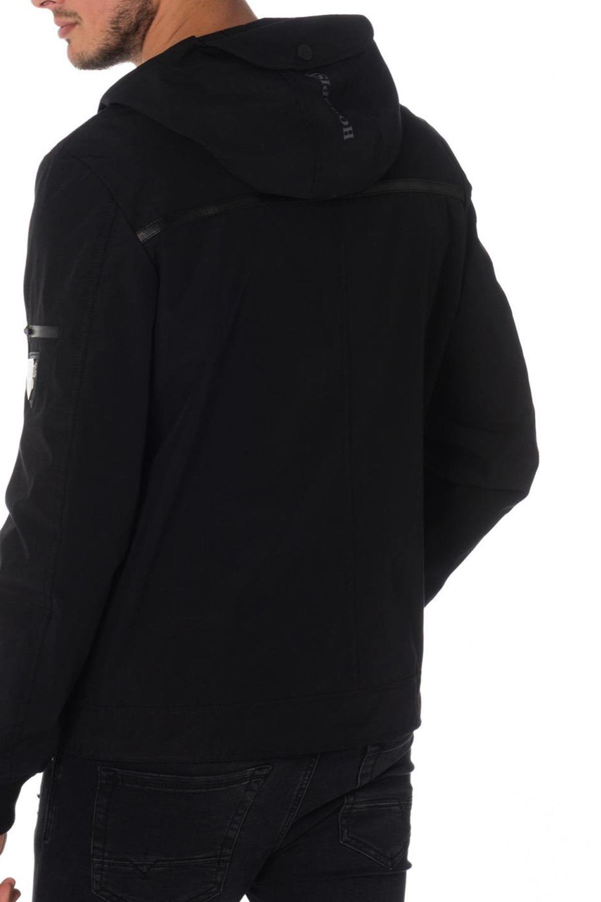 Horspist men's black and white windbreaker - Image n°8