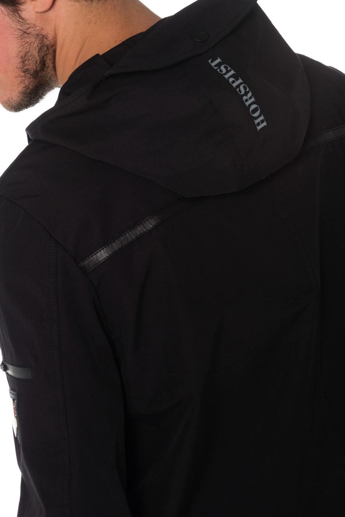 Horspist men's black and white windbreaker - Image n°9