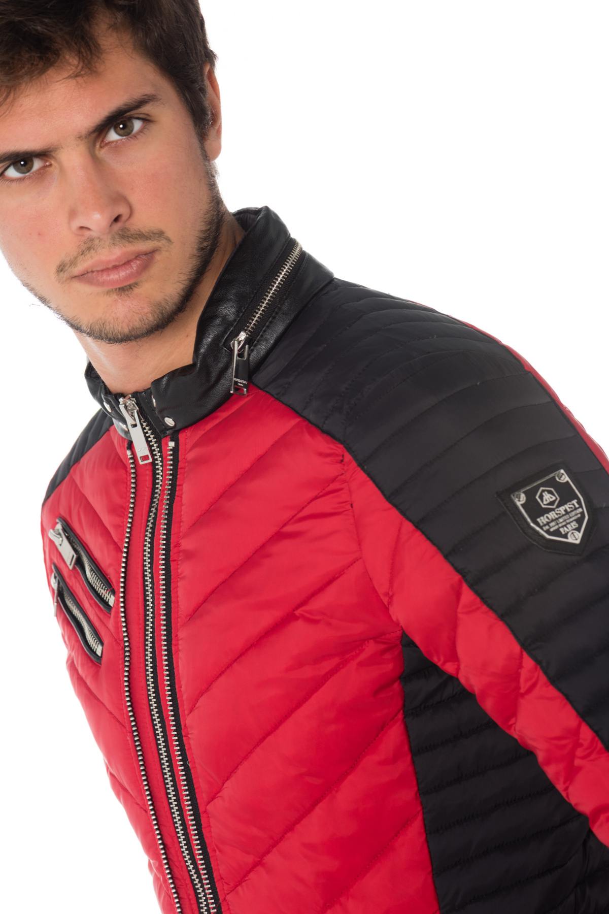 Horspist men's red down jacket - Image n°5