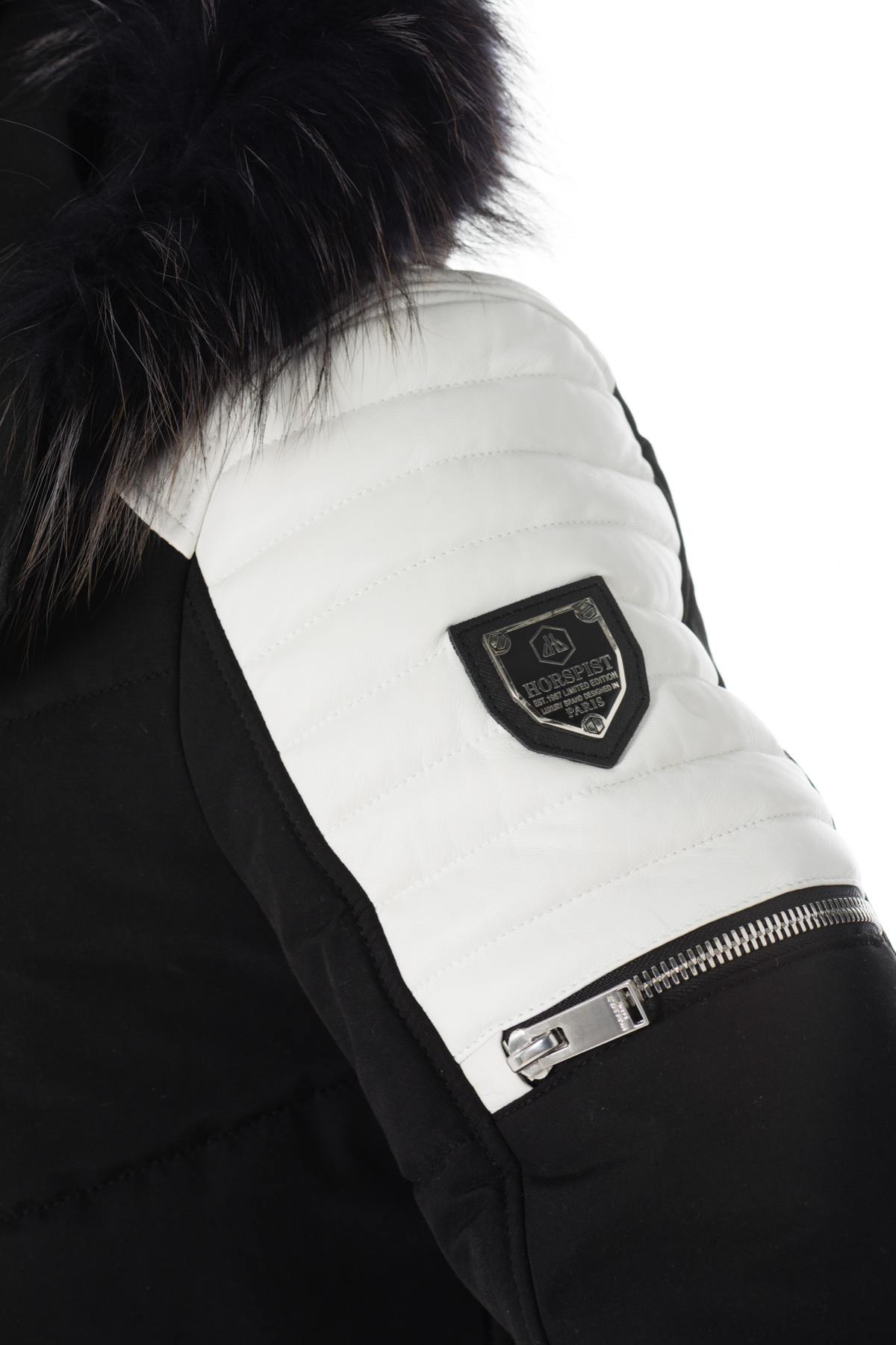 Horspist men's black/white down jacket - Image n°10