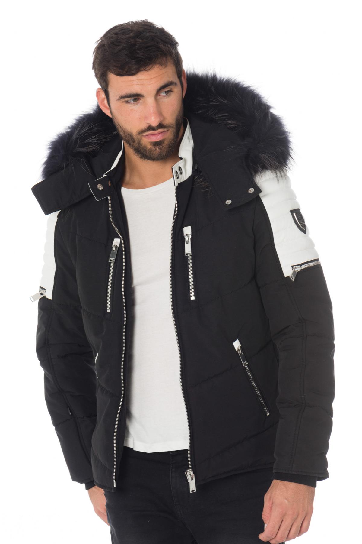 Horspist men's black/white down jacket - Image n°8