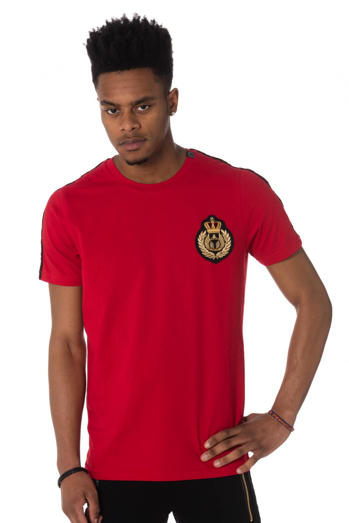 Men's plain red t-shirt - Image n°1