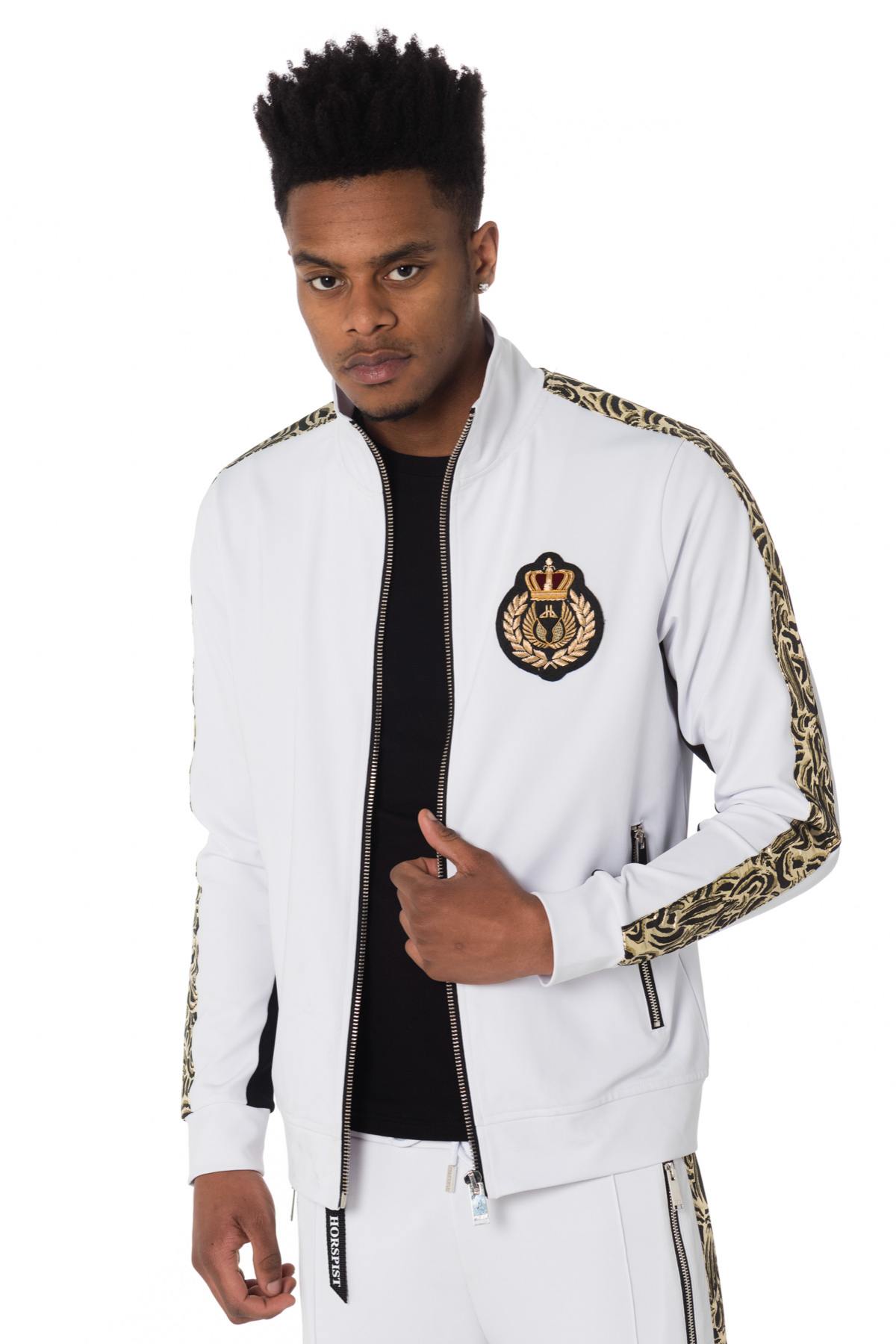 White and gold jogging jacket - Image n°5