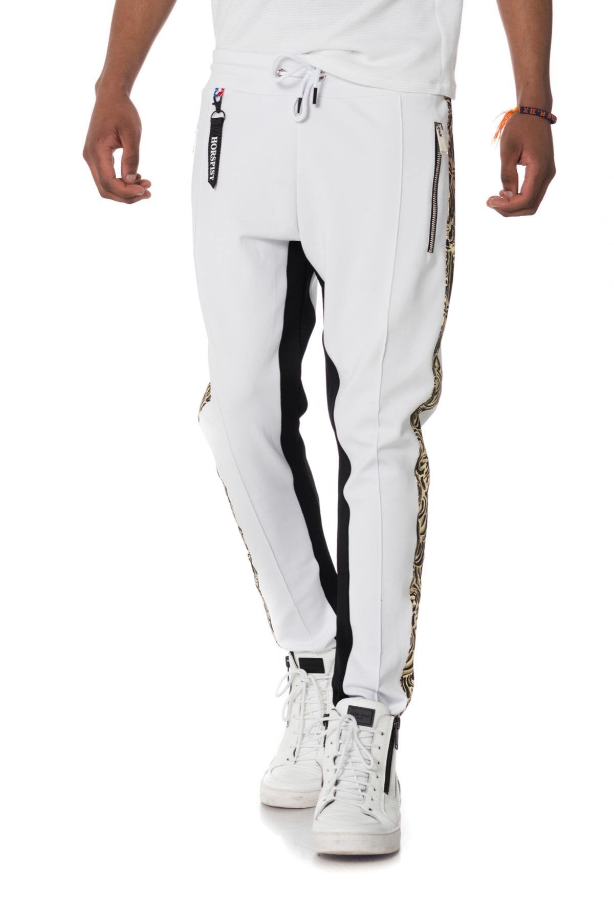 White and gold track pants - Image n°4