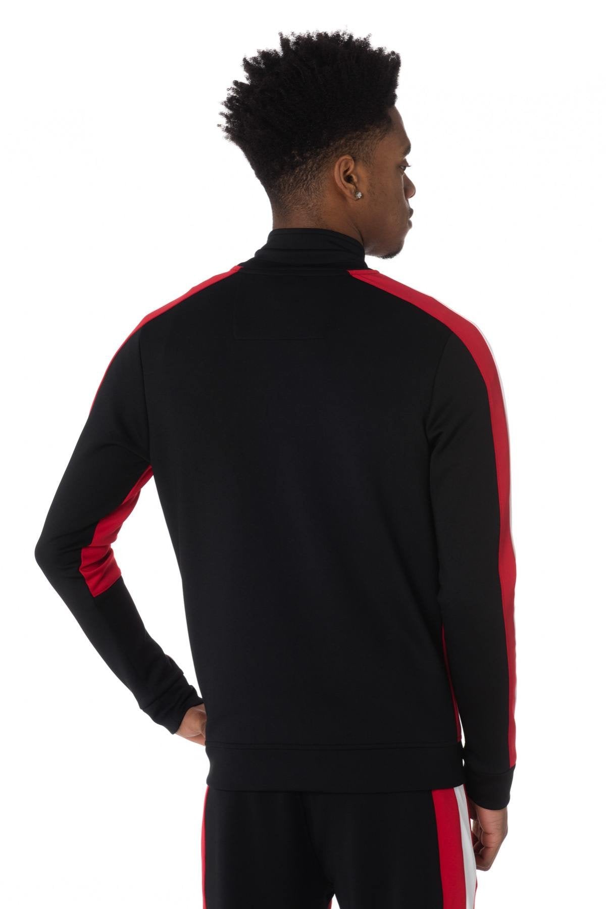 Men's red and black track jacket - Image n°3