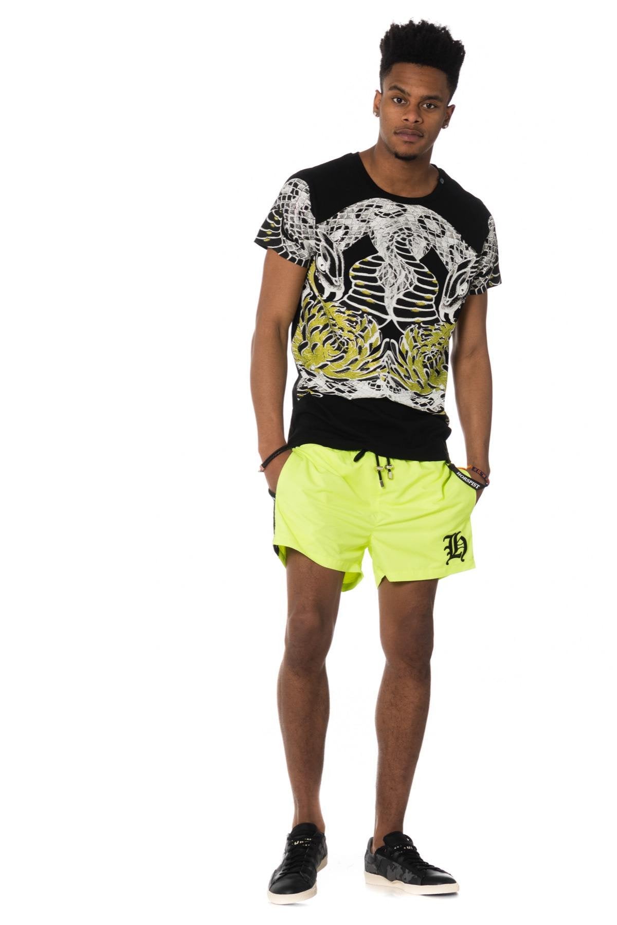 Neon yellow swim shorts - Image n°3