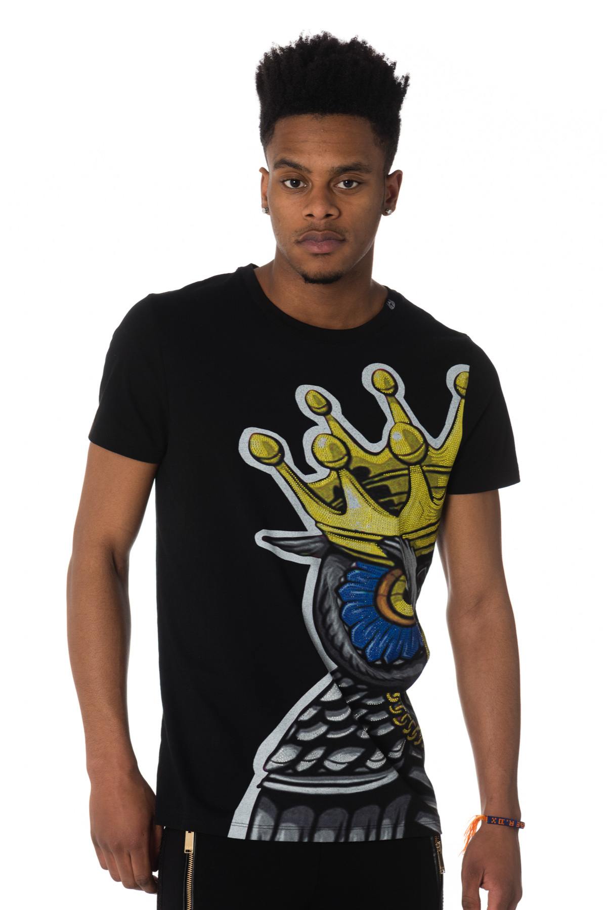 Black king print t-shirt - Image n°1