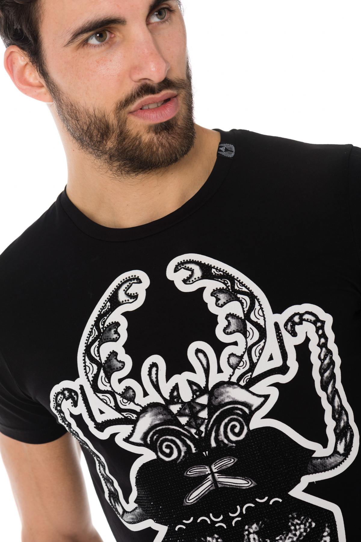 Black beetle print T-shirt - Image n°4