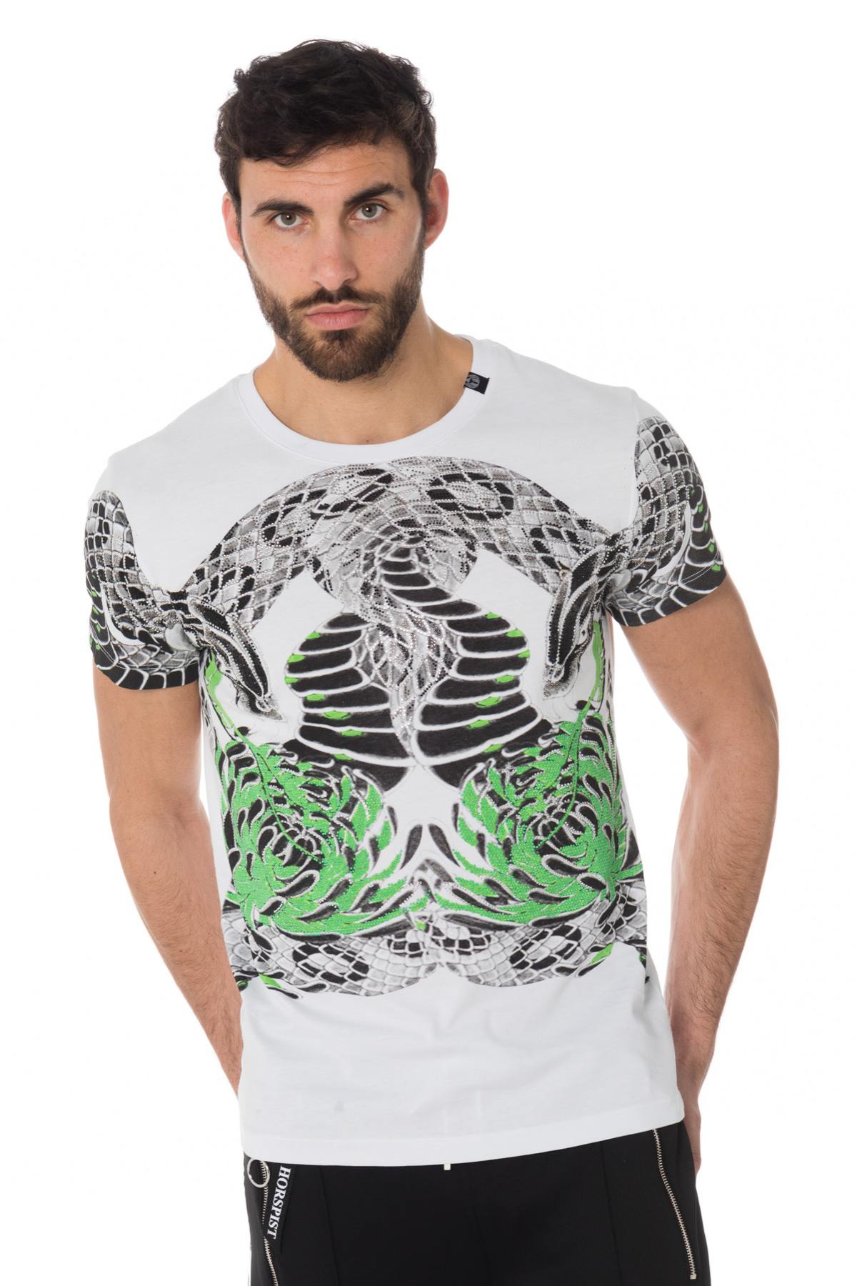 White python print t-shirt - Image n°1