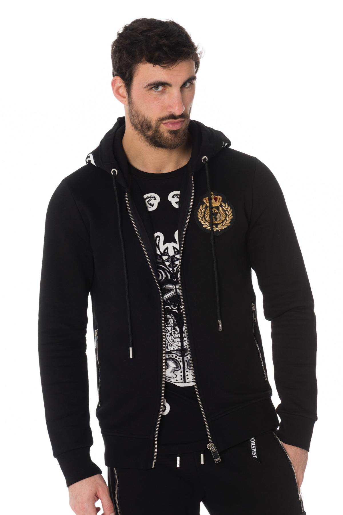 Men's black track jacket - Image n°3