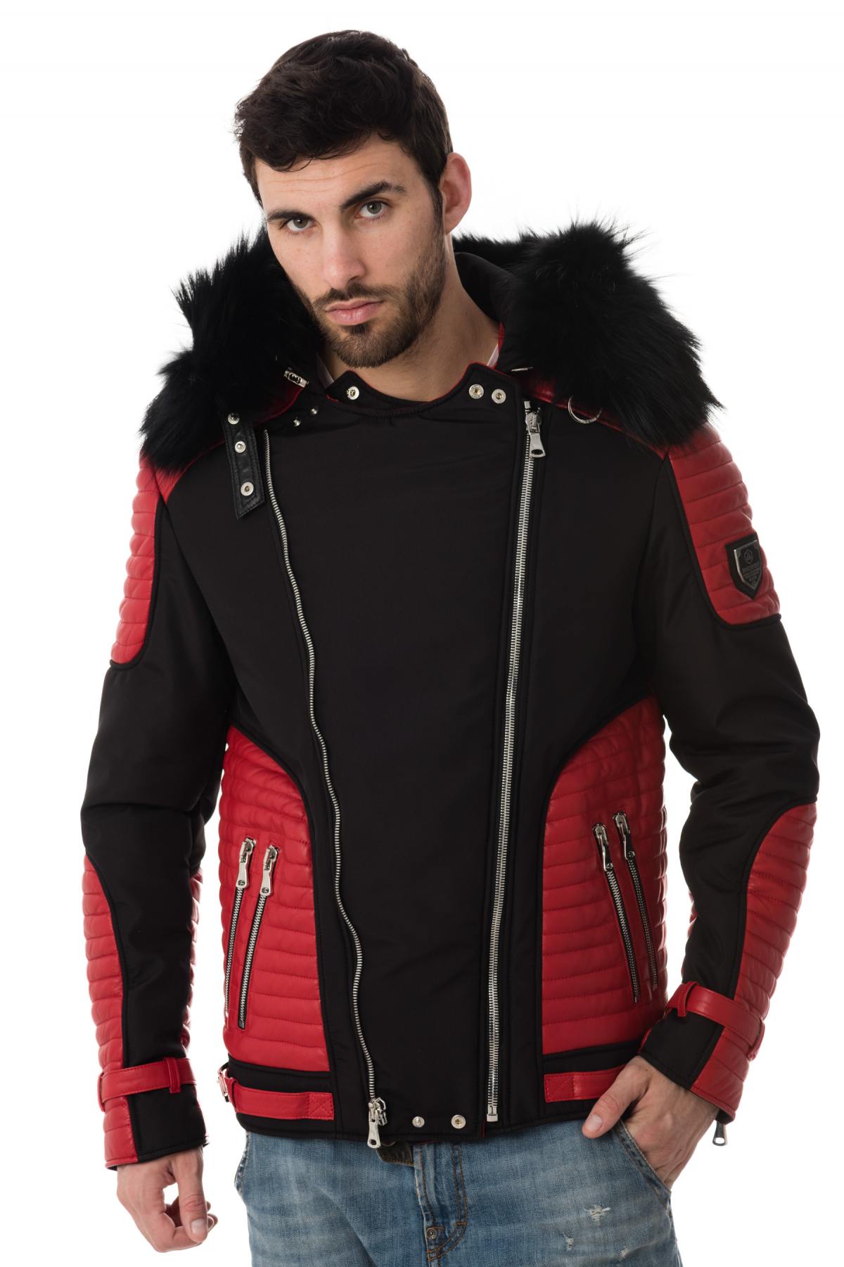 Horspist men's down jacket black/red - Image n°4