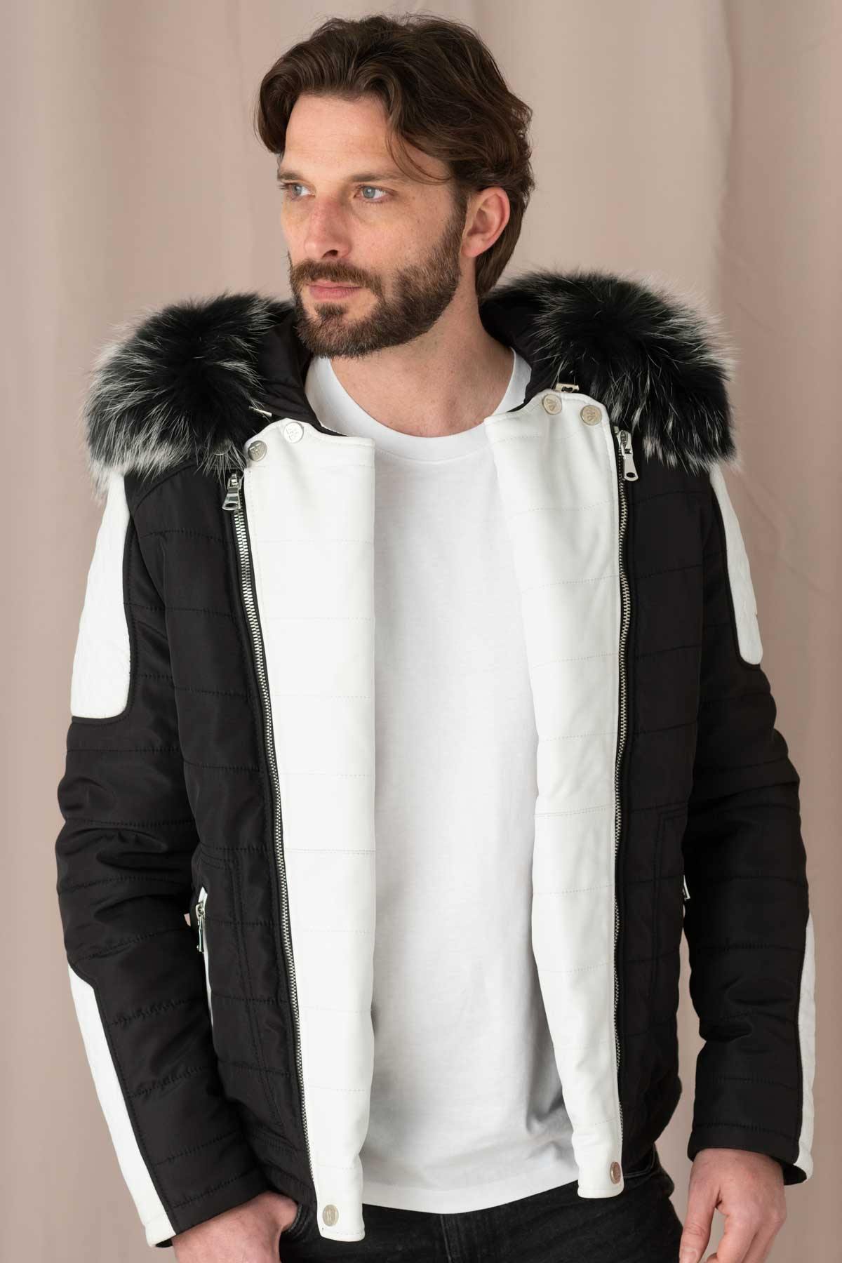 Horspist jacket with fur hood - Image n°1