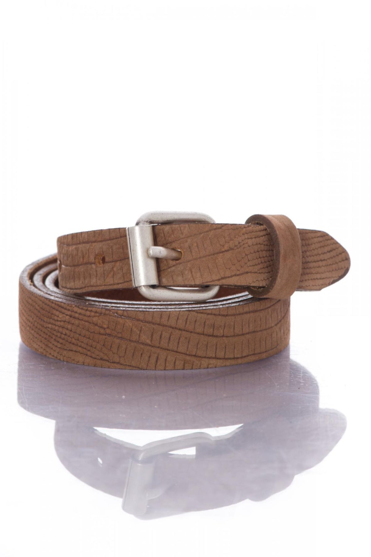 Vanzetti women's brown leather belt - Image n°1