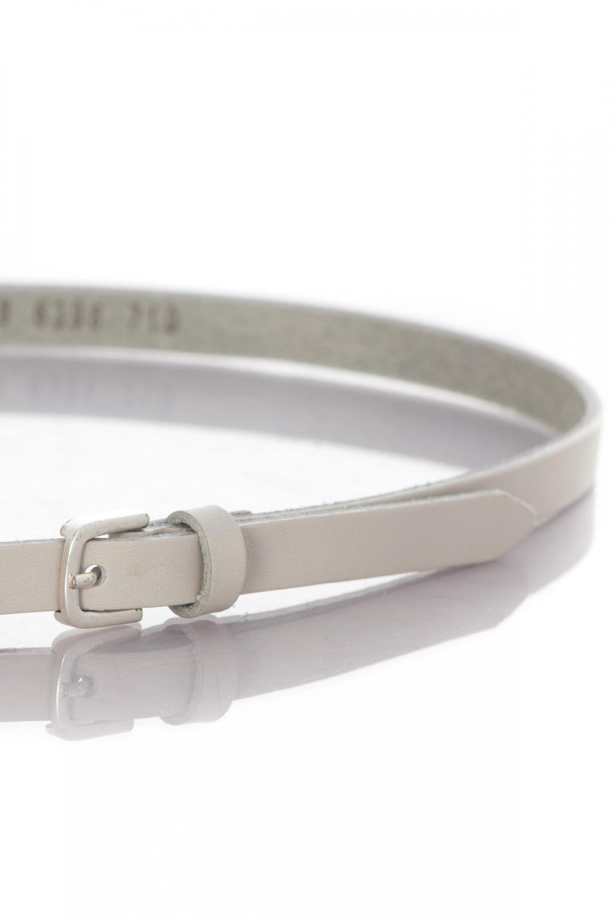 Vanzetti women's belt in light gray leather - Image n°2