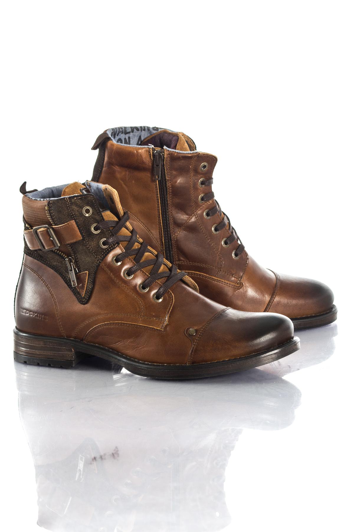 Men's cognac Redskins boots - Image n°2