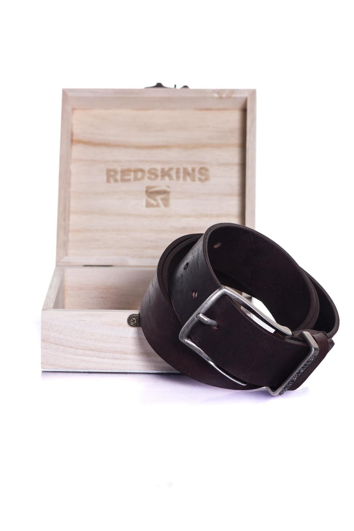 Redskins men's brown belt - Image n°2