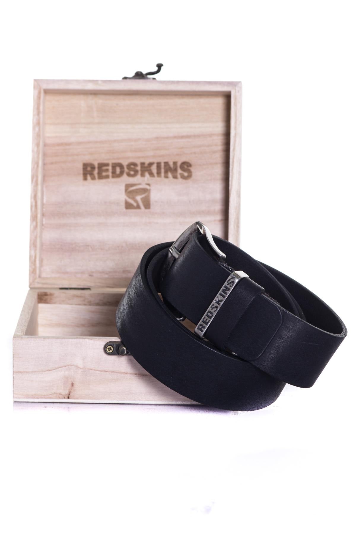 Redskins men's black belt - Image n°1