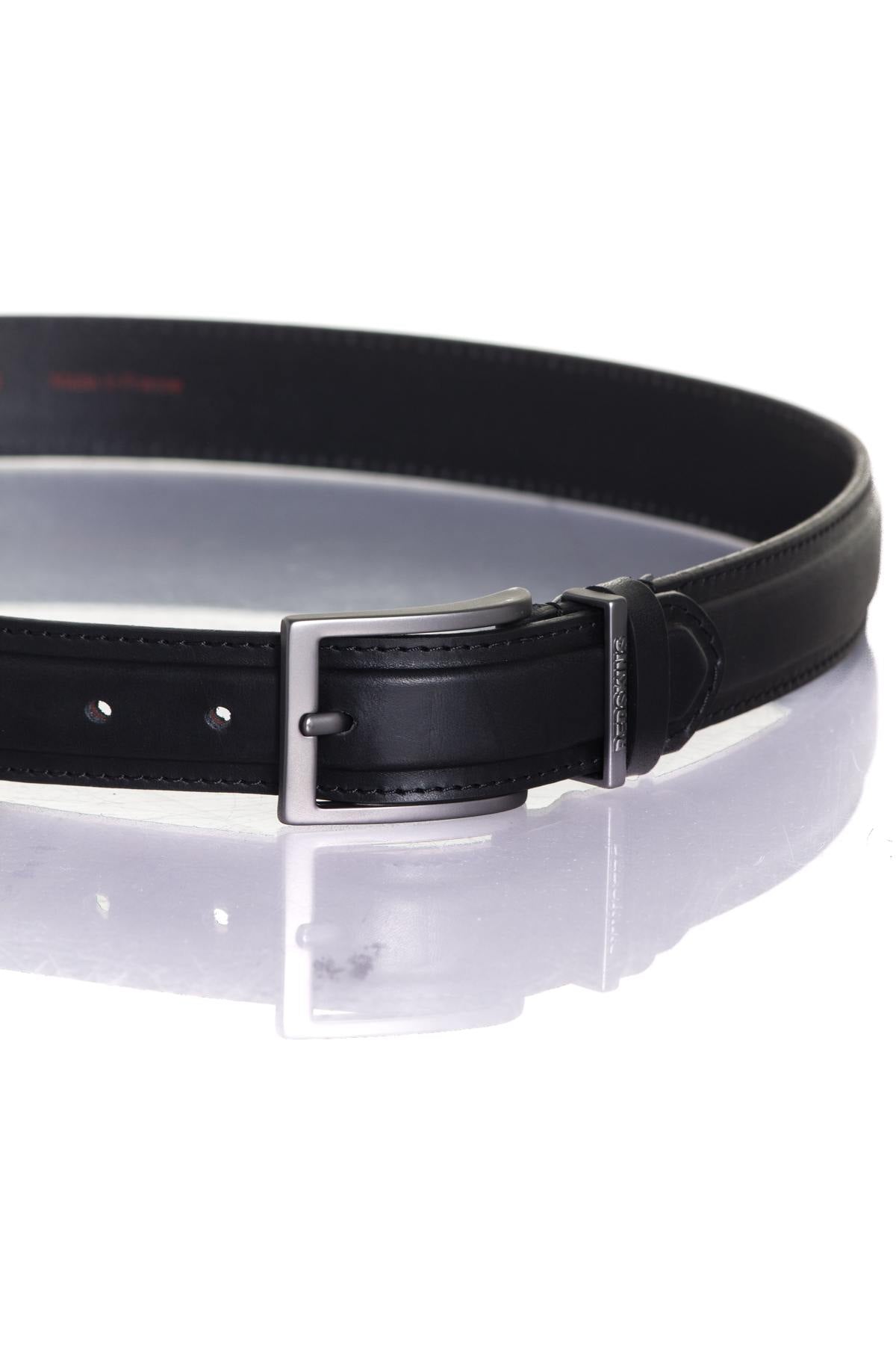 Redskins men's black leather belt - Image n°2