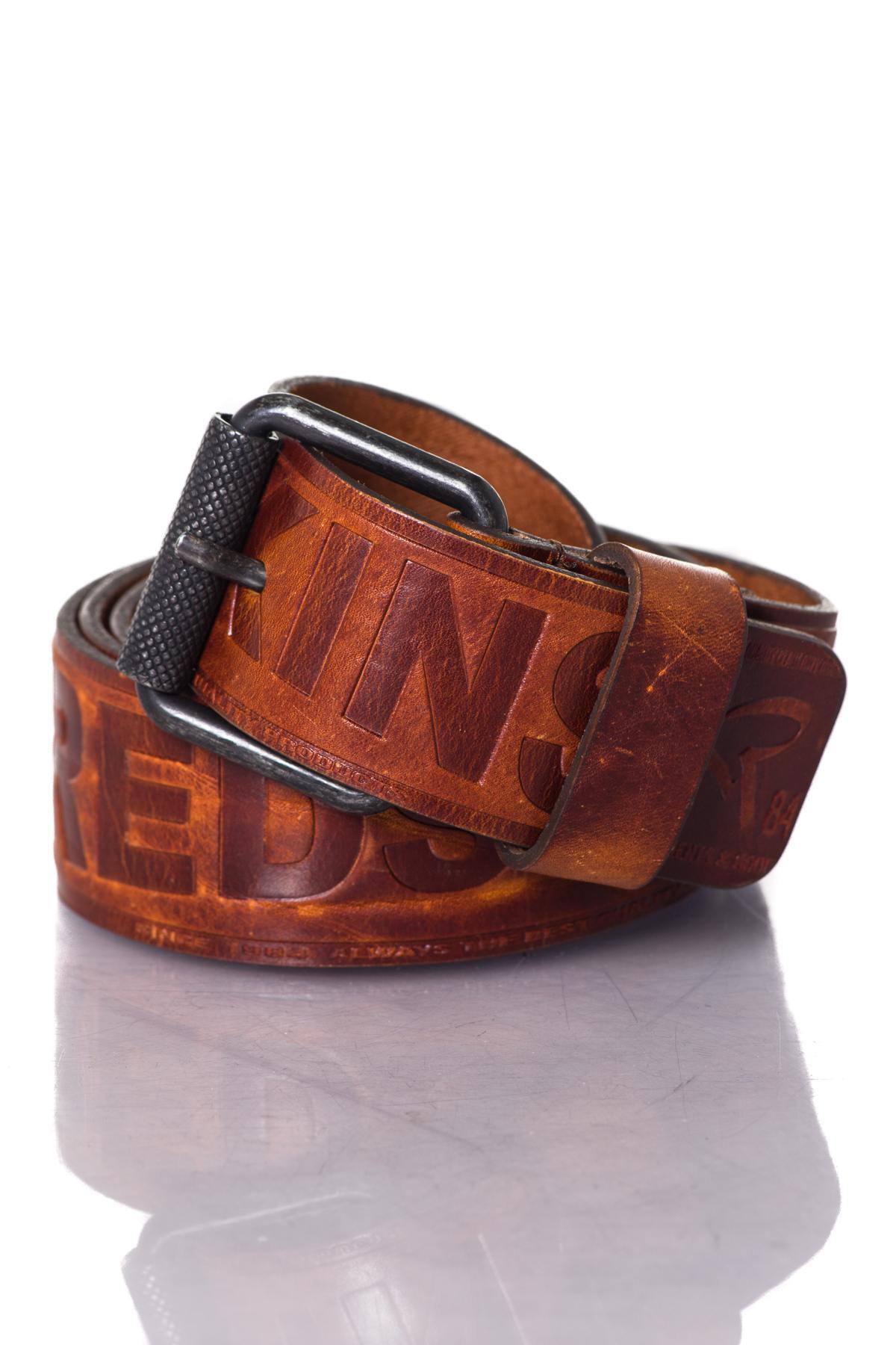 Redskins men's cognac belt - Image n°1