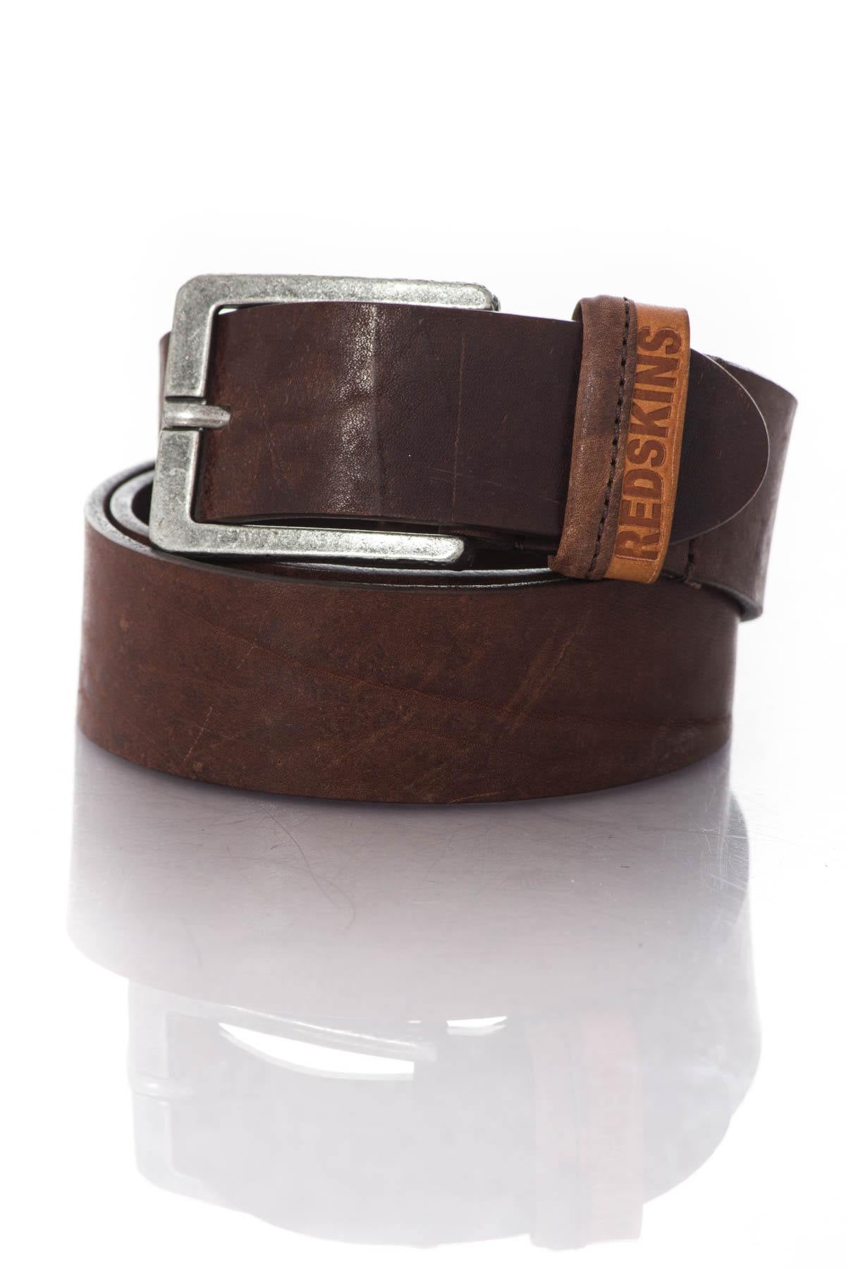 Redskins men's brown belt - Image n°1