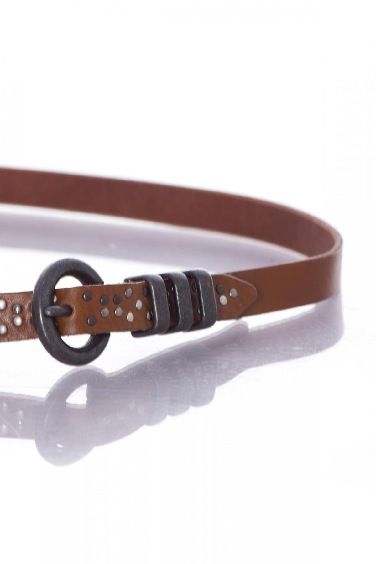 Double wrap belt with studs for women - Image n°2