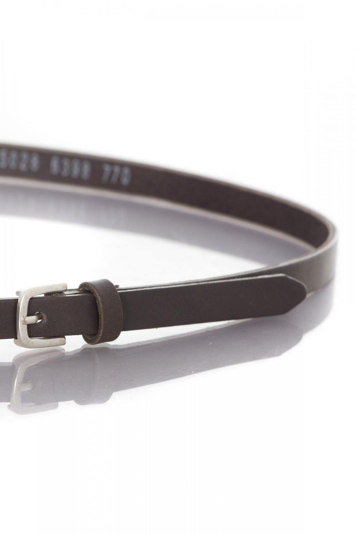 Dark brown Vanzetti leather belt - Image n°2