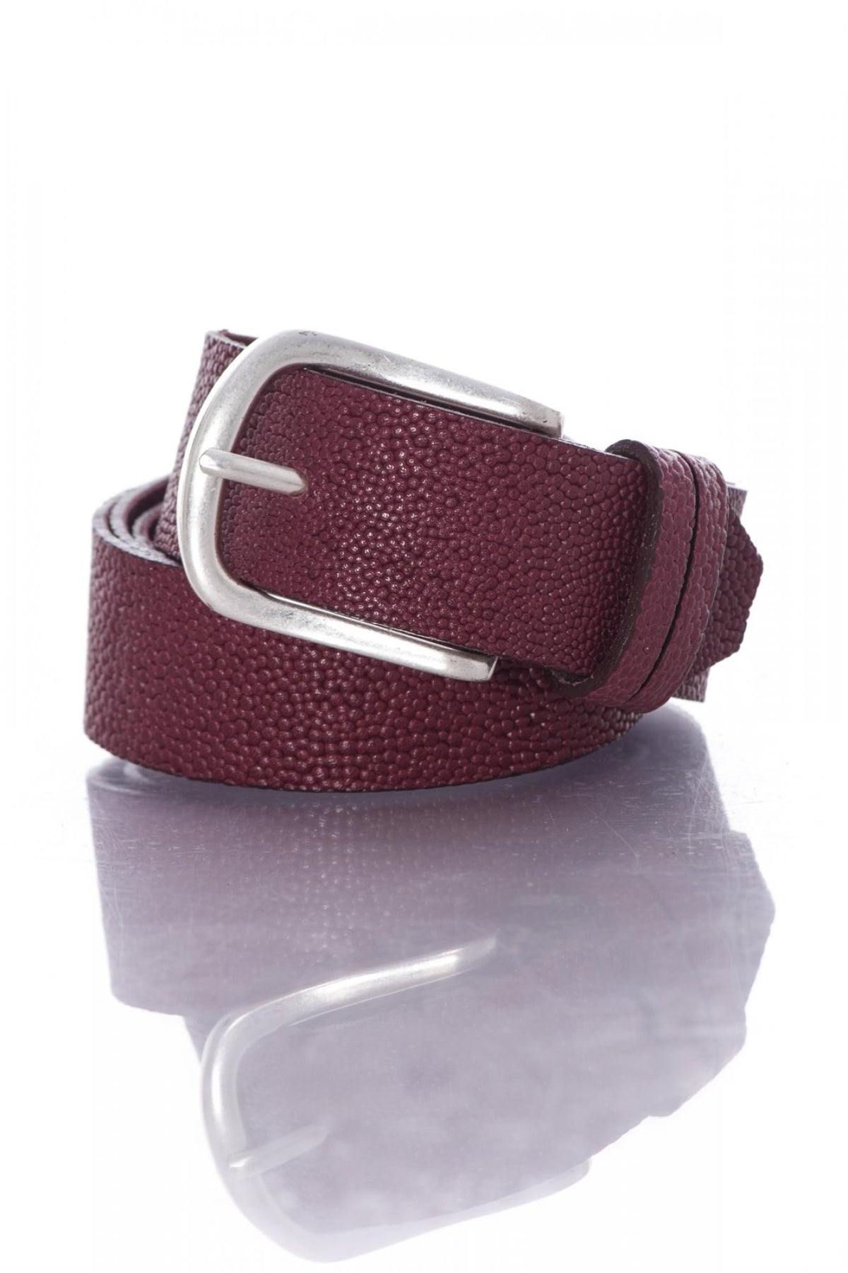 Purple vanzetti leather belt for women - Image n°1