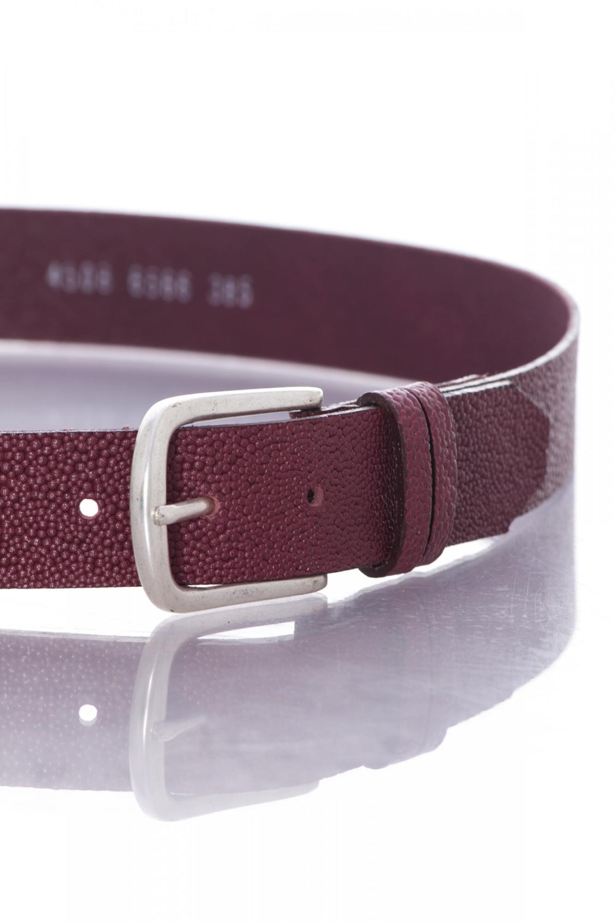 Purple vanzetti leather belt for women - Image n°2