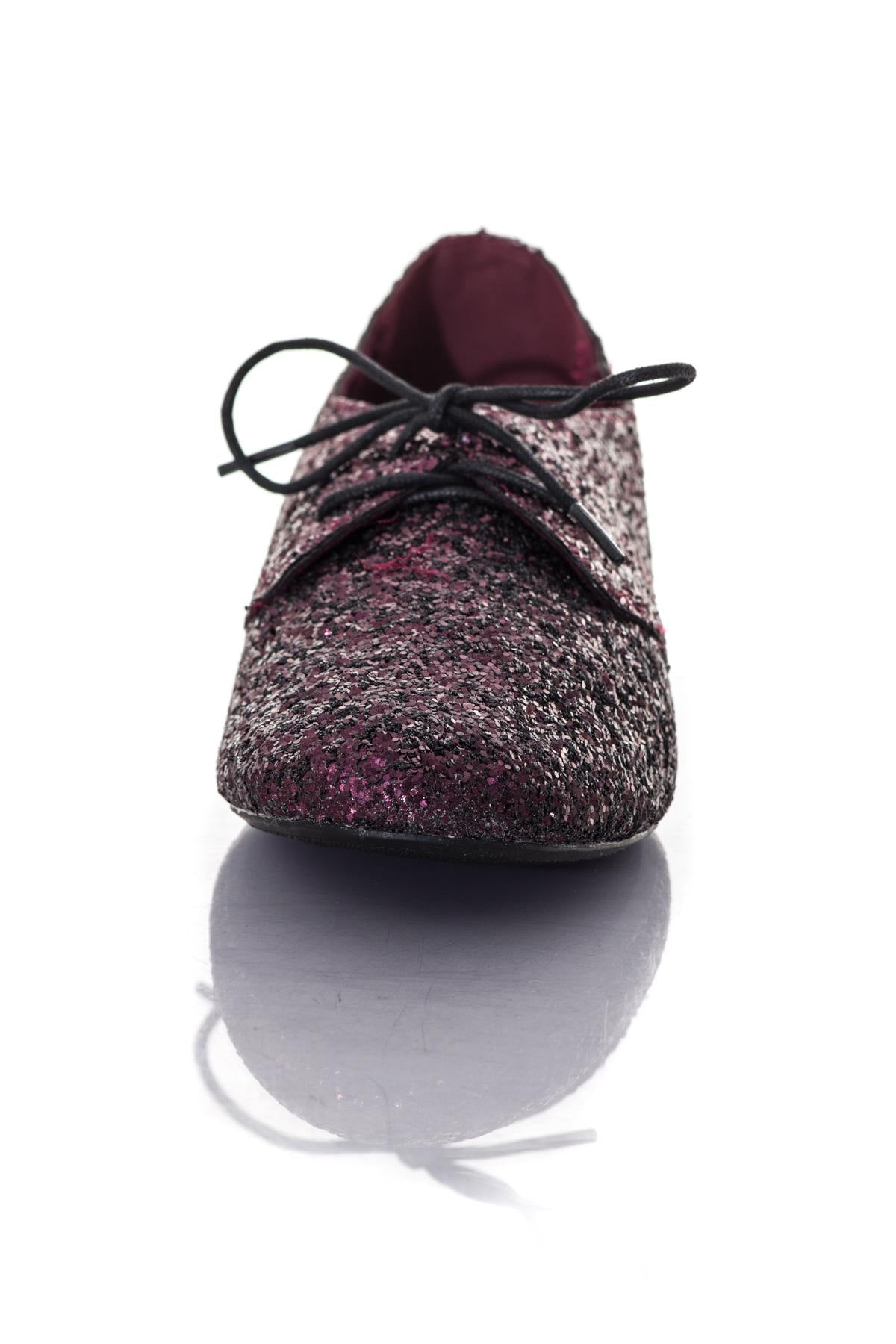 Women's shoes with purple sequins - Image n°5