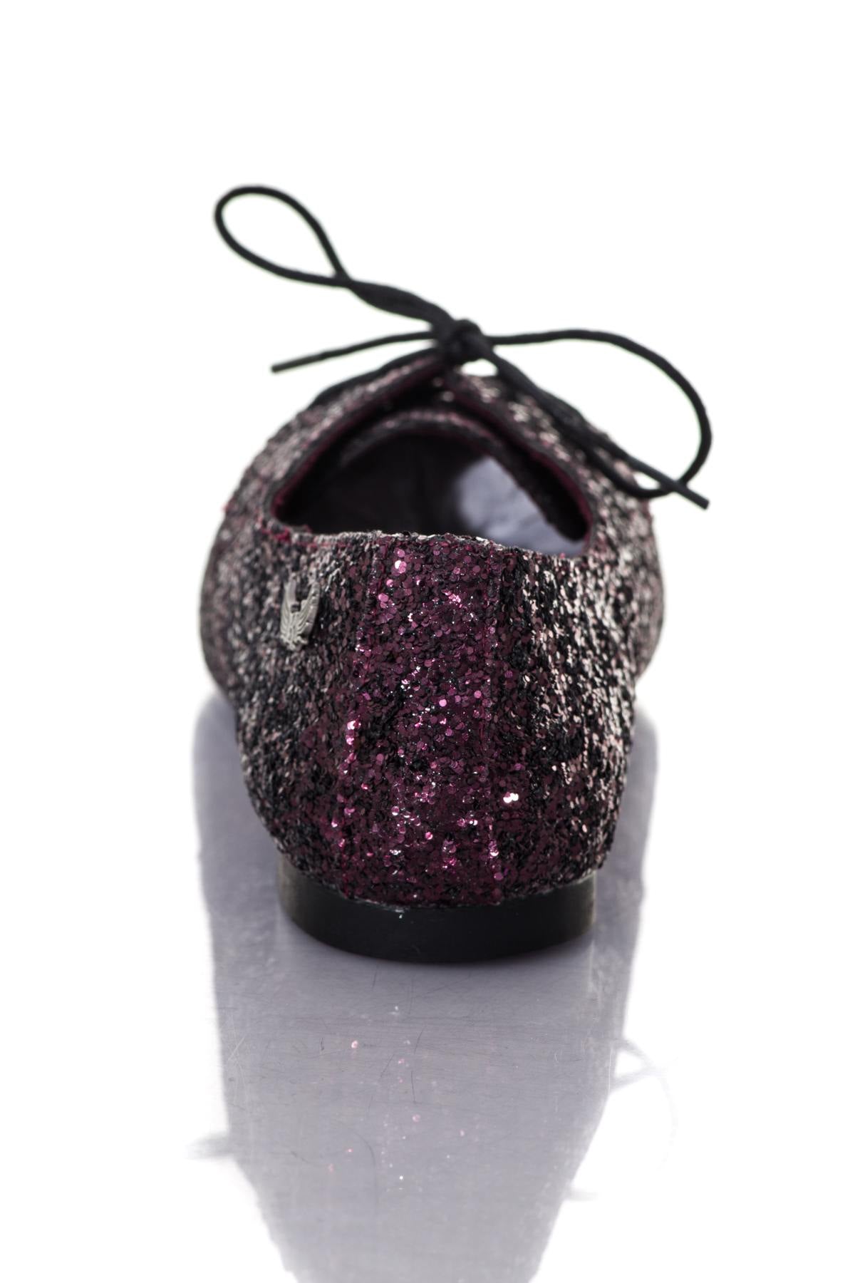 Women's shoes with purple sequins - Image n°6