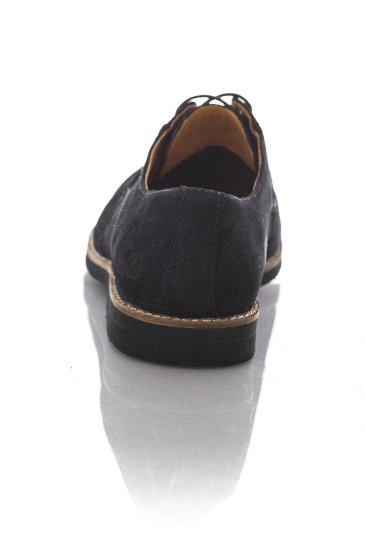 Redskins Navy Leather Velvet Shoes - Image n°6