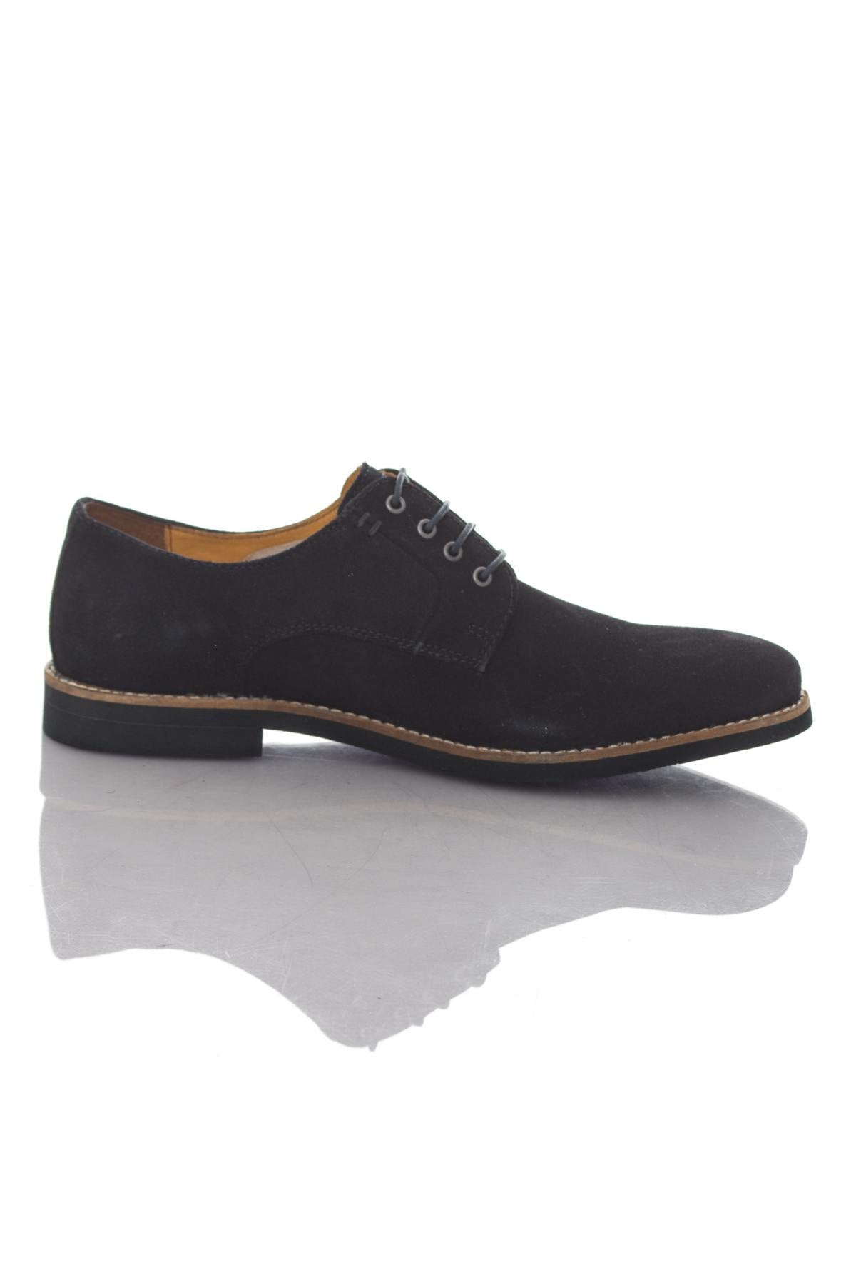 Redskins Navy Leather Velvet Shoes - Image n°2