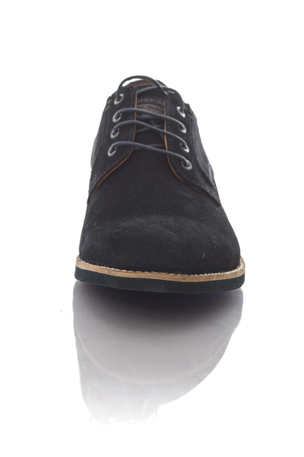 Redskins Navy Leather Velvet Shoes - Image n°5