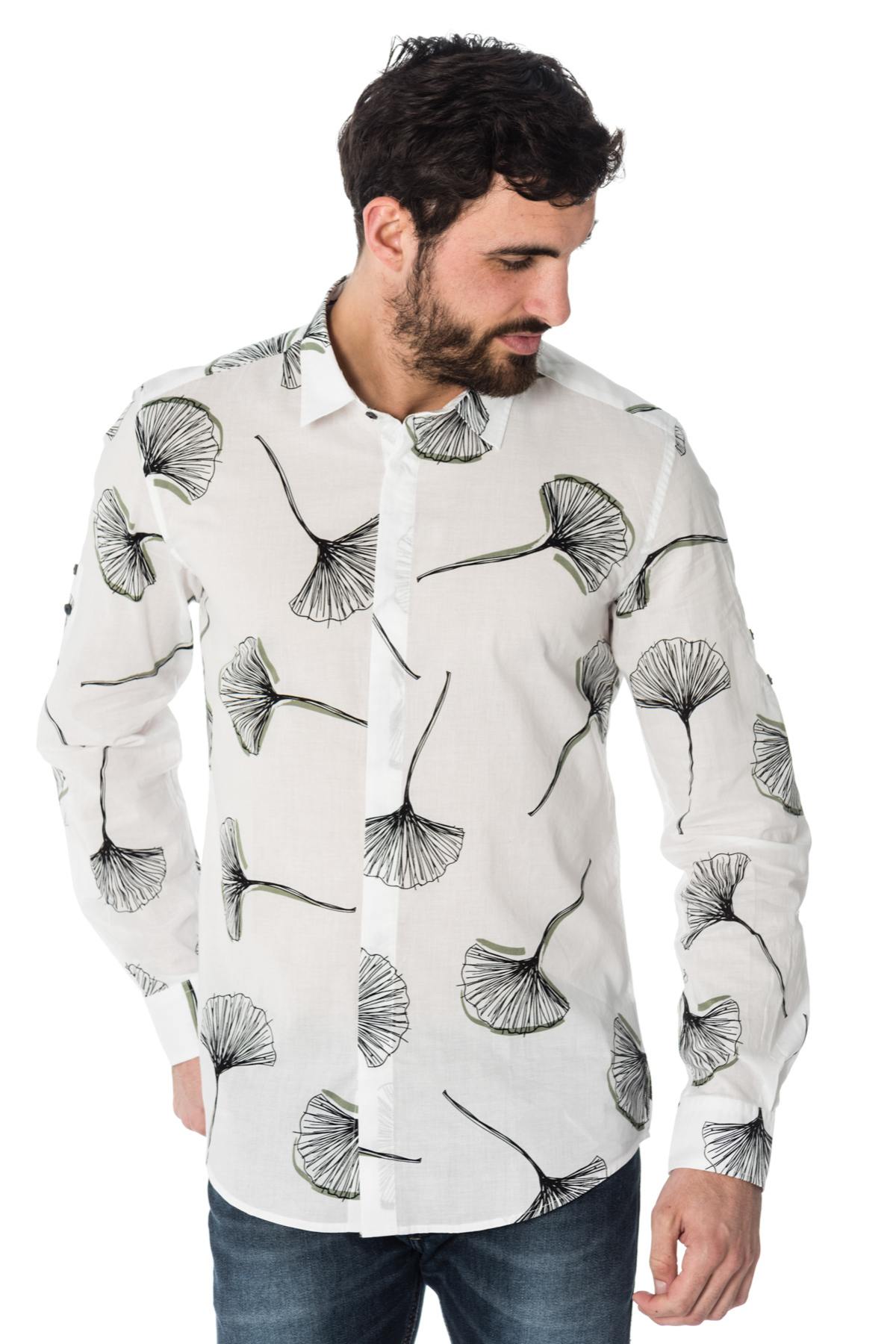 White black printed shirt Antony Morato - Image n°2