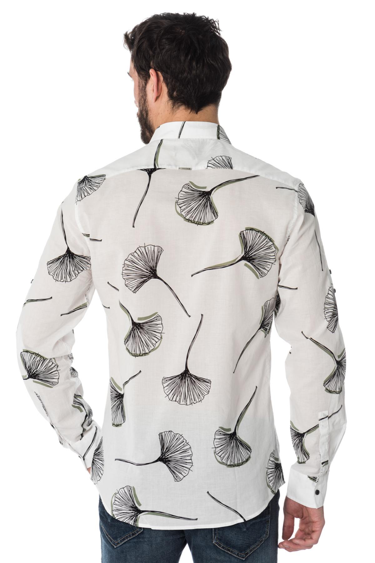 White black printed shirt Antony Morato - Image n°3