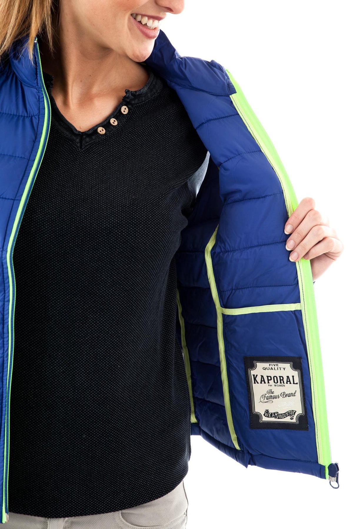 Women's Down Jacket Summer Blue Polyamide Kaporal - Image n°7