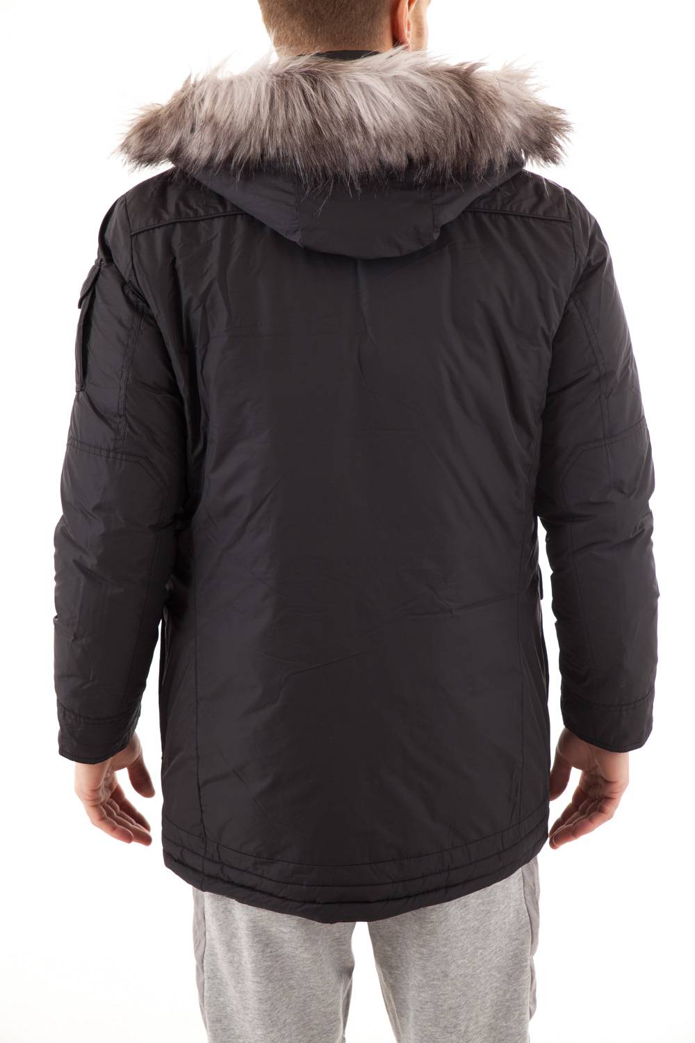 Warm and light nylon down jacket for Men Serge Pariente Black - Image n°5