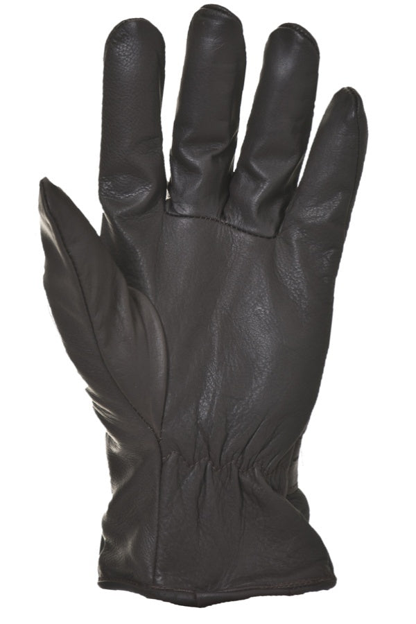 REDSKINS men's brown leather gloves - Image n°4