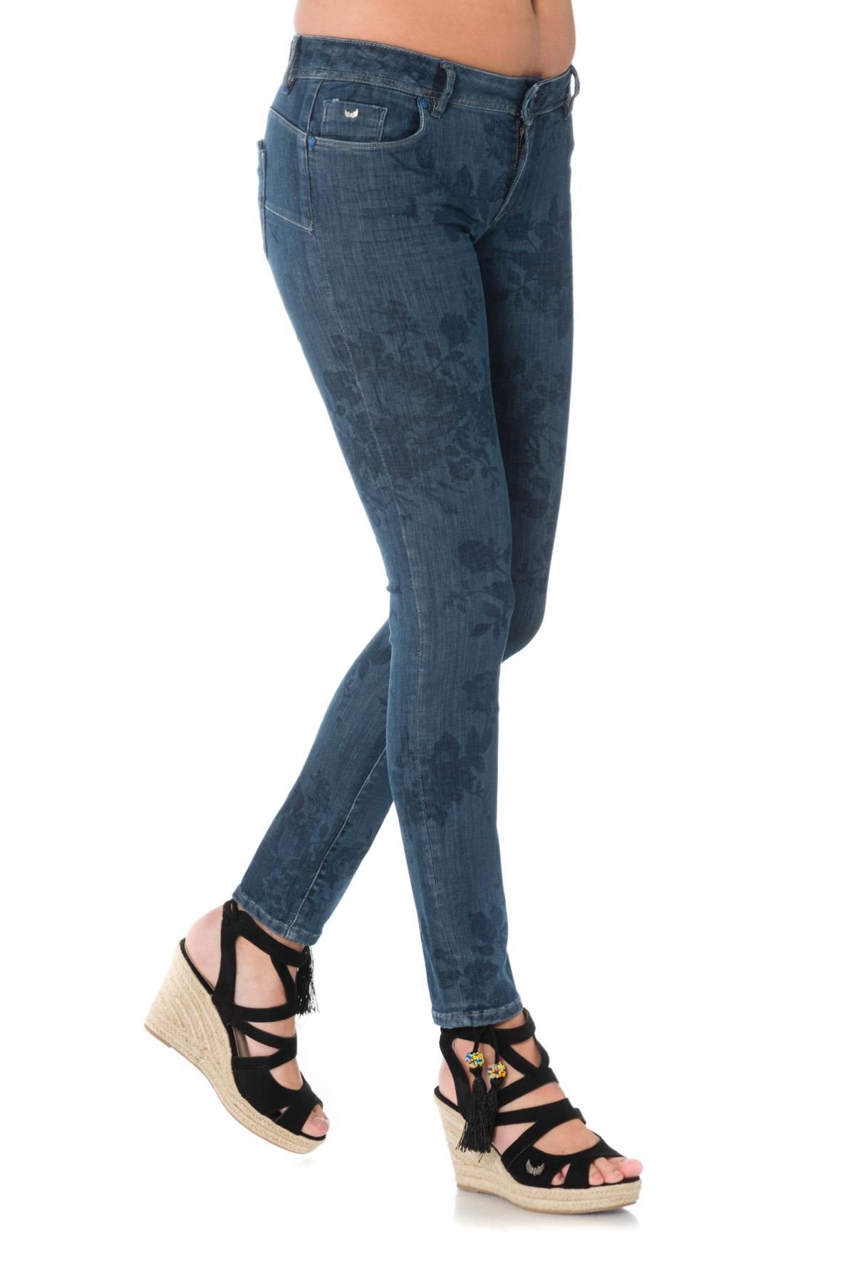 Women's push up jeans with patterns - Image n°1