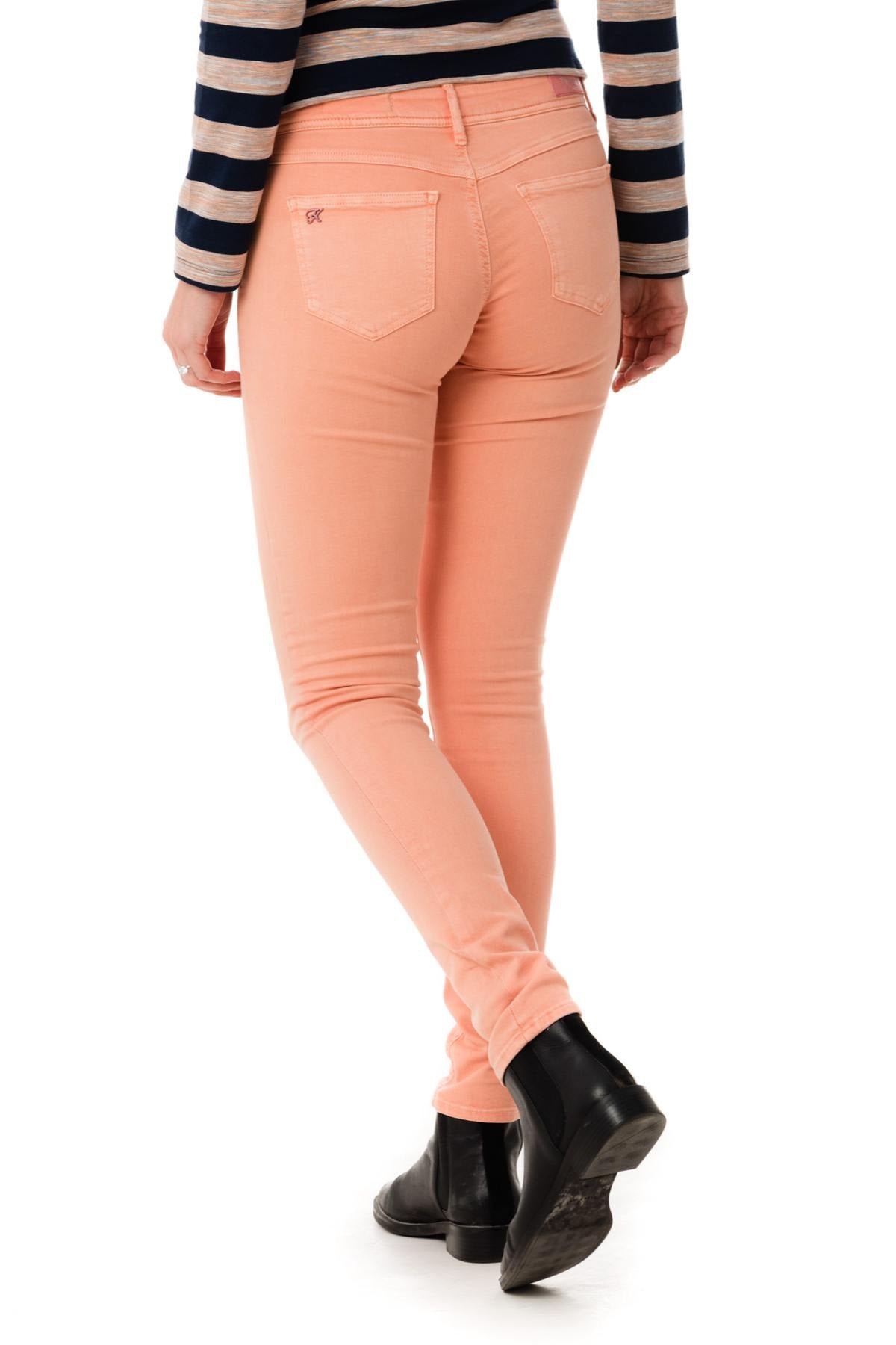 Kaporal women's orange skinny jeans - Image n°2